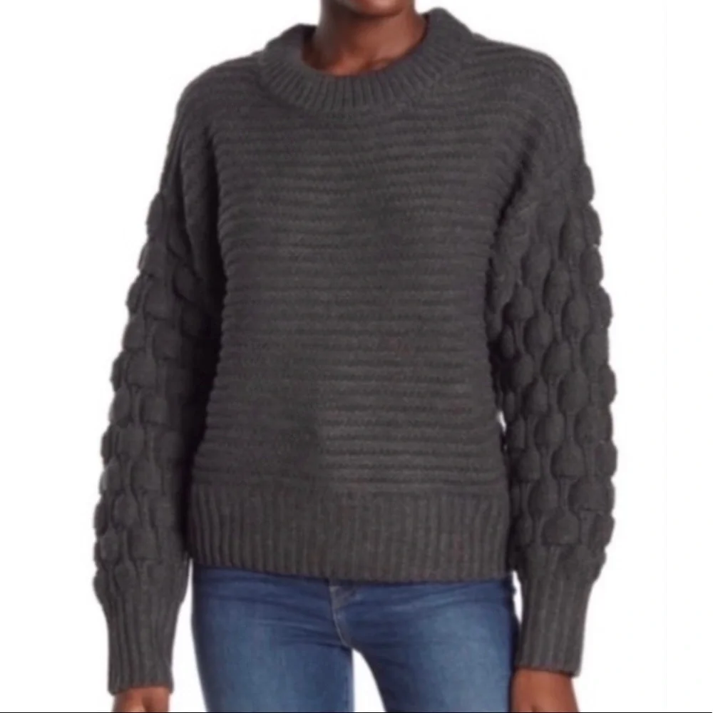 Elodie Bubble sleeve pullover sweater NWT size M